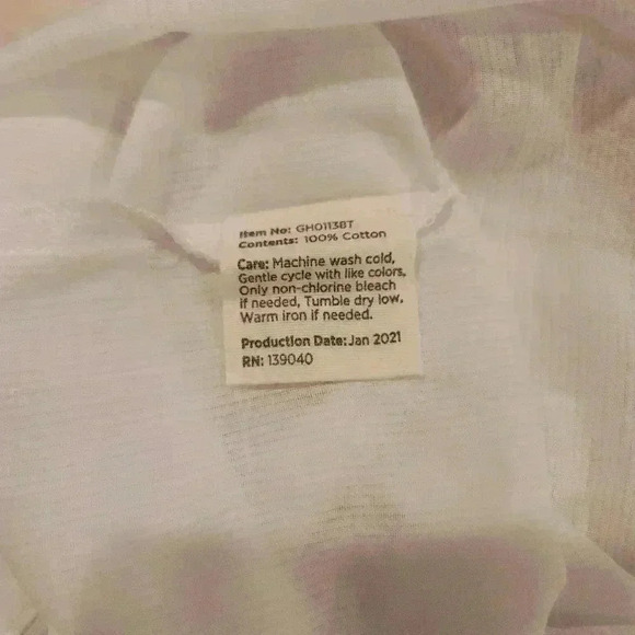 New GOOD HART ByMatilda Jane WhiteCotton Boho Lace  Peasant Button Down Shirt M - Picture 8 of 8